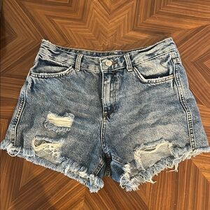 Denim Distressed Women Shorts